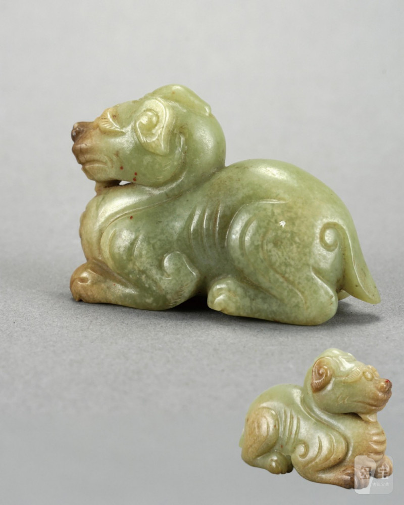    明 黃玉獨角獸